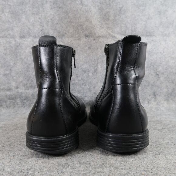 Hush Puppies Shoes Mens 10 Ankle Boots Shepsky Black Leather Zip Dress Classic main image 16
